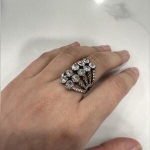 Antique rhinestone ring